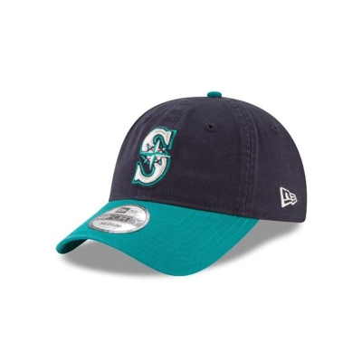 Blue Seattle Mariners Hat - New Era MLB Core Fit Alt 49FORTY Fitted Caps USA3791468